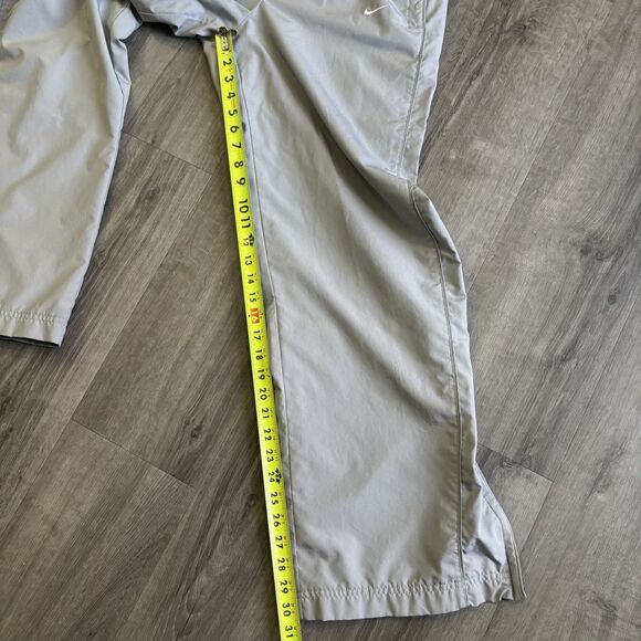 Nike Gray Nylon Track Pants Men’s Size Small Ankle Zip Lined Gym Workout Outdoor - Picture 7 of 11